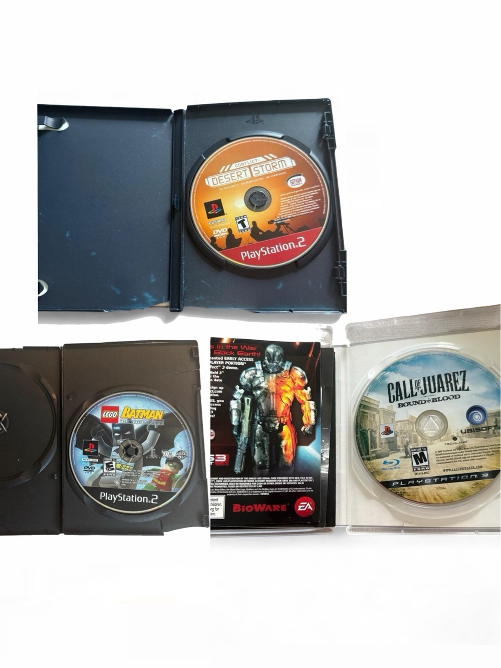 Bundle Of Random Disc Case With PS2 3-Disc Game